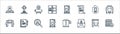 funeral line icons. linear set. quality vector line set such as funeral, letter, photography, coffin, cremation, death,