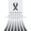 Funeral notice with abstract timeless motive entering Heaven. Obituary notice. Royalty Free Stock Photo