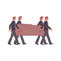 Funeral Procession Flat Composition