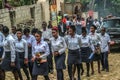 Funeral procession in rural Haiti.