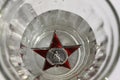 Funeral speech. Order `Red Star` in glass of vodka