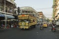 Funeral vehicle on the street in Phnom Penh Royalty Free Stock Photo