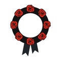 Funeral wreath icon