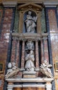 Funerary memorials in church Gesu e Maria in Rome Royalty Free Stock Photo