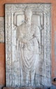 Funerary Monument of the fifteenth century, Portico of Church of St Lawrence at Lucina, Rome Royalty Free Stock Photo