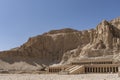 The funerary temple of Pharaoh`s Queen Hatshepsut is carved into a sheer cliff.
