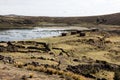 Archeological site at Sillustani, tourist ancient area