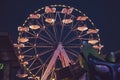 Ferris wheel at night Royalty Free Stock Photo