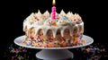 Funfetti birthday cake, a colorful explosion of sprinkles and joy