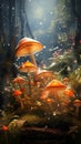 Fungi Haven: Mushrooms Flourishing in the Rainforest