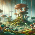 Fungi Wonderland - Diversity in the Mushroom Forest