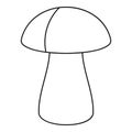 Fungus boletus icon, outline style