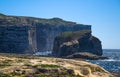 Fungus and Gebla Rock cliffs near Azure window, Gozo island, Malta Royalty Free Stock Photo