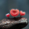 Fungus grows on rocks