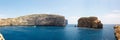 Fungus Rock, Dwajra Bay, Gozo, Malta Royalty Free Stock Photo