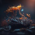 From Fungus to Parasite, The Intriguing Life Cycle of Cordyceps, generative ai