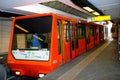 Funicular 2 of Lyon at Saint Just - lower station. Royalty Free Stock Photo