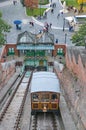 Funicular in Budapest, Hungary Royalty Free Stock Photo