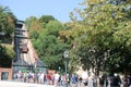 Funicular in Budapest in Hungary Royalty Free Stock Photo