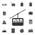 Funicular , cable car line icon. Detailed set of travel icons. Premium graphic design. One of the collection icons for websites, w