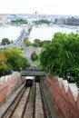 Funicular , cable railway Royalty Free Stock Photo