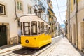 Funicular in the city center of Lisbon