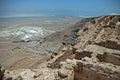 The funicular climbs to fortress Masada