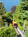 Funicular Como Lake, Lombardy Italy summer 2016 Royalty Free Stock Photo