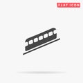 Funicular flat vector icon