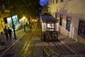 Funicular of Gloria Elevador da Gloria. Lisbon. Portugal Royalty Free Stock Photo