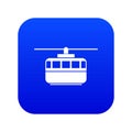 Funicular icon digital blue