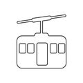 funicular icon. Element of transport for mobile concept and web apps icon. Outline, thin line icon for website design and