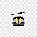 funicular icon sign and symbol. funicular color icon for website design and mobile app development. Simple Element from arctic Royalty Free Stock Photo
