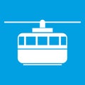 Funicular icon white