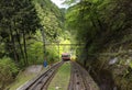 Funicular railway in Koyasan in Japan