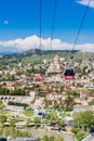 Funicular railway from Rike Park to Narikala Fortress in old Tbilisi, Republic of Georgia