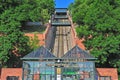 Funicular station in Budapest city Royalty Free Stock Photo