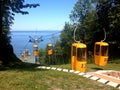 Funicular in Svetlogorsk, Kaliningrad Region, Russia Royalty Free Stock Photo