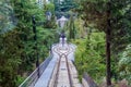 Funicular to Mtatsminda hill in Tbilisi, capital of Georg Royalty Free Stock Photo