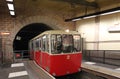 Funicular train in Lyon, France