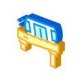 funicular transport isometric icon vector illustration