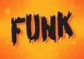 Funk Music Lettering Type Design Vector Image