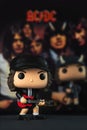 Funko POP vinyl figure of Angus Young singer of the british heavy metal group ACDC