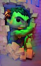 Funko Hulk profile Royalty Free Stock Photo