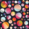 Funky circle seamless pattern Royalty Free Stock Photo