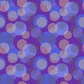 Funky circles seamless pattern