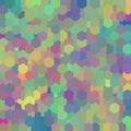 Funky Colorful Boho Rainbow Hexagon Background