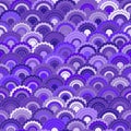 Funky fish scales squama background, vector seamless fabric pattern, tiled textile print.