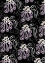 Funky flowers abstract pattern Royalty Free Stock Photo