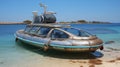 Captain A Futuristic Metal Boat In Formentera